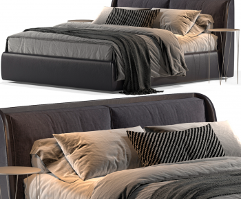 Modern Double Bed-ID:597937116