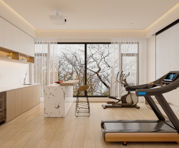 Modern Home Fitness Room-ID:315855035