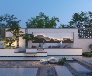 New Chinese Style Courtyard/landscape-ID:106909366