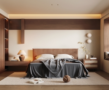 Wabi-sabi Style Bedroom-ID:776514055