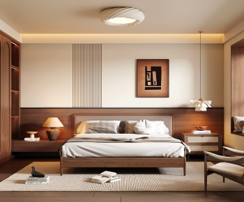 Wabi-sabi Style Bedroom-ID:736299999