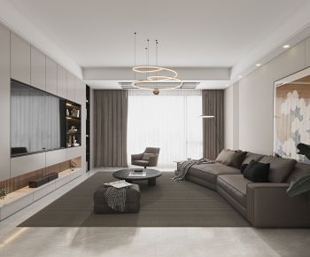 Modern A Living Room-ID:592020991