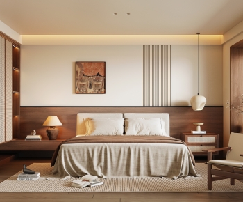 Wabi-sabi Style Bedroom-ID:408005008