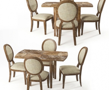 Simple European Style Dining Table And Chairs-ID:662982946