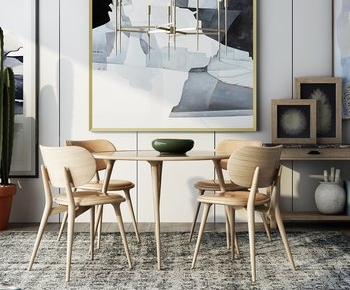 Nordic Style Dining Table And Chairs-ID:205941928