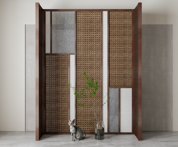 New Chinese Style Wooden Screen Partition-ID:991278895