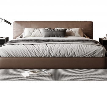 Modern Double Bed-ID:538862943