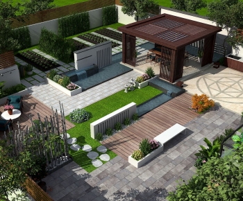 Modern Courtyard/landscape-ID:987267029