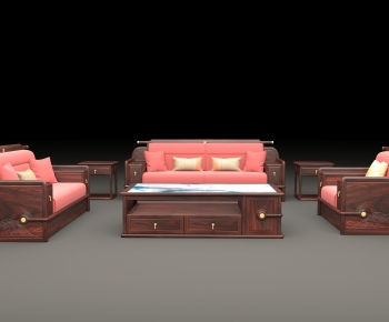 Chinese Style Sofa Combination-ID:319653032