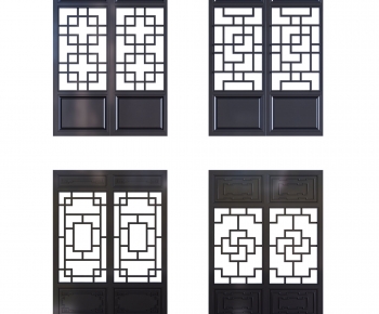 Chinese Style Wooden Screen Partition-ID:694551945