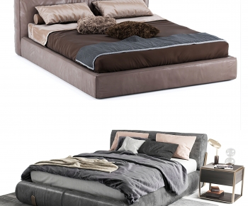 Modern Double Bed-ID:756381033