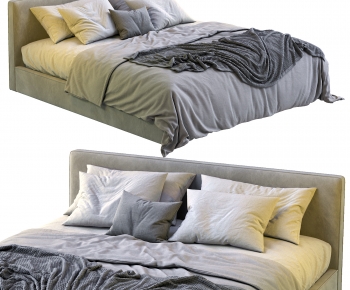 Modern Double Bed-ID:541852008