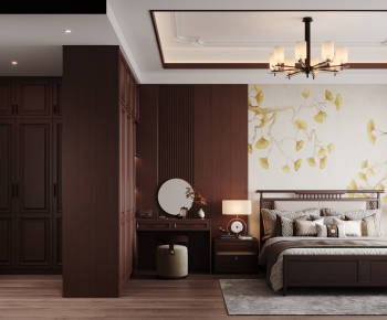 New Chinese Style Bedroom-ID:187335972