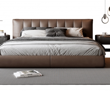 Modern Double Bed-ID:674338105