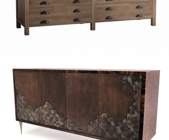 New Chinese Style Side Cabinet-ID:563662053