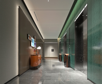 Modern Corridor Elevator Hall-ID:366789101