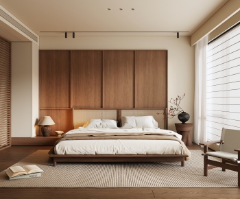 Wabi-sabi Style Bedroom-ID:610574017