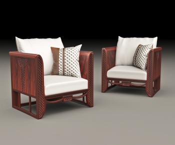 New Chinese Style Single Sofa-ID:549993048