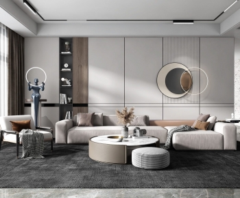 Modern A Living Room-ID:663919934