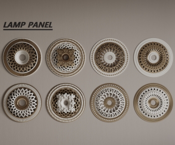 European Style Plaster Carved Top Plate-ID:886619154