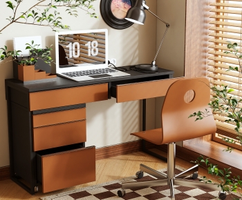 Modern Computer Desk And Chair-ID:878319988