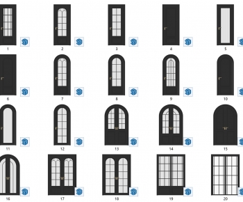 French Style Double Door-ID:349669558