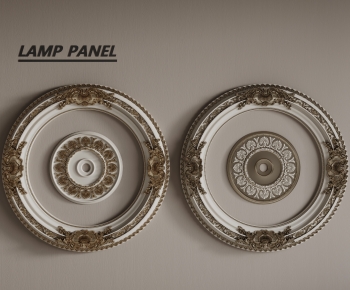 European Style Plaster Carved Top Plate-ID:218318942