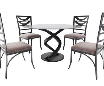 Modern Dining Table And Chairs-ID:970103039