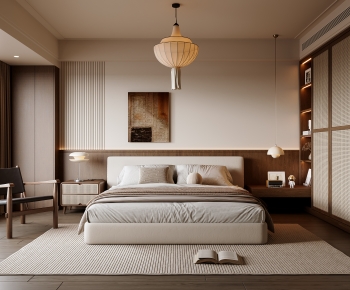 Wabi-sabi Style Bedroom-ID:292835953