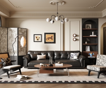 French Style A Living Room-ID:814457898