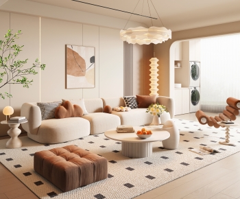 Modern A Living Room-ID:757603886