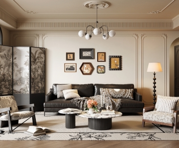 French Style A Living Room-ID:906862971