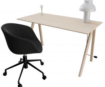 Modern Computer Desk And Chair-ID:959827903