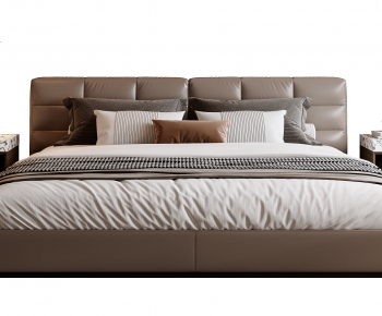 Modern Double Bed-ID:306850914