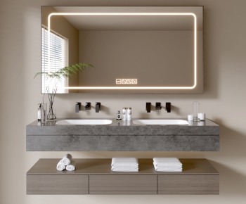 Modern Bathroom Cabinet-ID:182221894