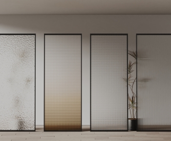 Modern Glass Screen Partition-ID:477662097