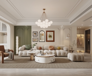 French Style A Living Room-ID:318703891