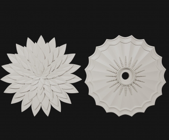 European Style Plaster Carved Top Plate-ID:591315983