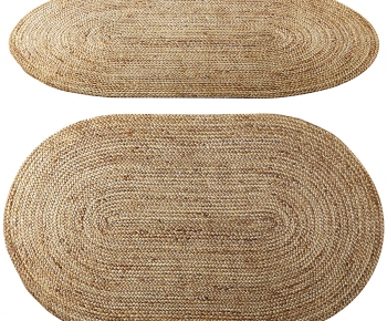 Wabi-sabi Style Circular Carpet-ID:201698067