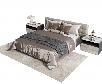 Modern Double Bed-ID:317975044