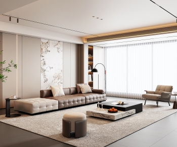 Modern A Living Room-ID:674758913