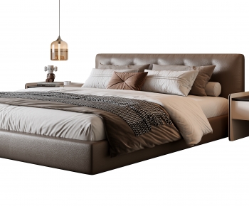 Modern Double Bed-ID:125173095