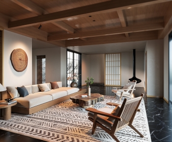 Wabi-sabi Style A Living Room-ID:948714026