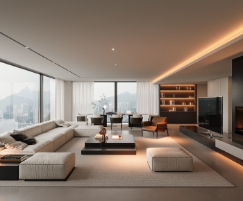 Modern A Living Room-ID:249623068