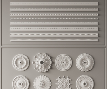 European Style Plaster Carved Top Plate-ID:976674082