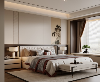 New Chinese Style Bedroom-ID:960452085