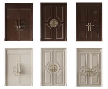 Simple European Style Double Door-ID:706064943