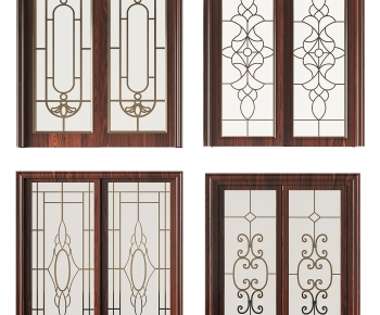 American Style Sliding Door-ID:370309474