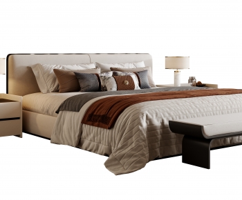 Modern Double Bed-ID:419440983