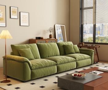 Modern Three-seat Sofa-ID:876569997